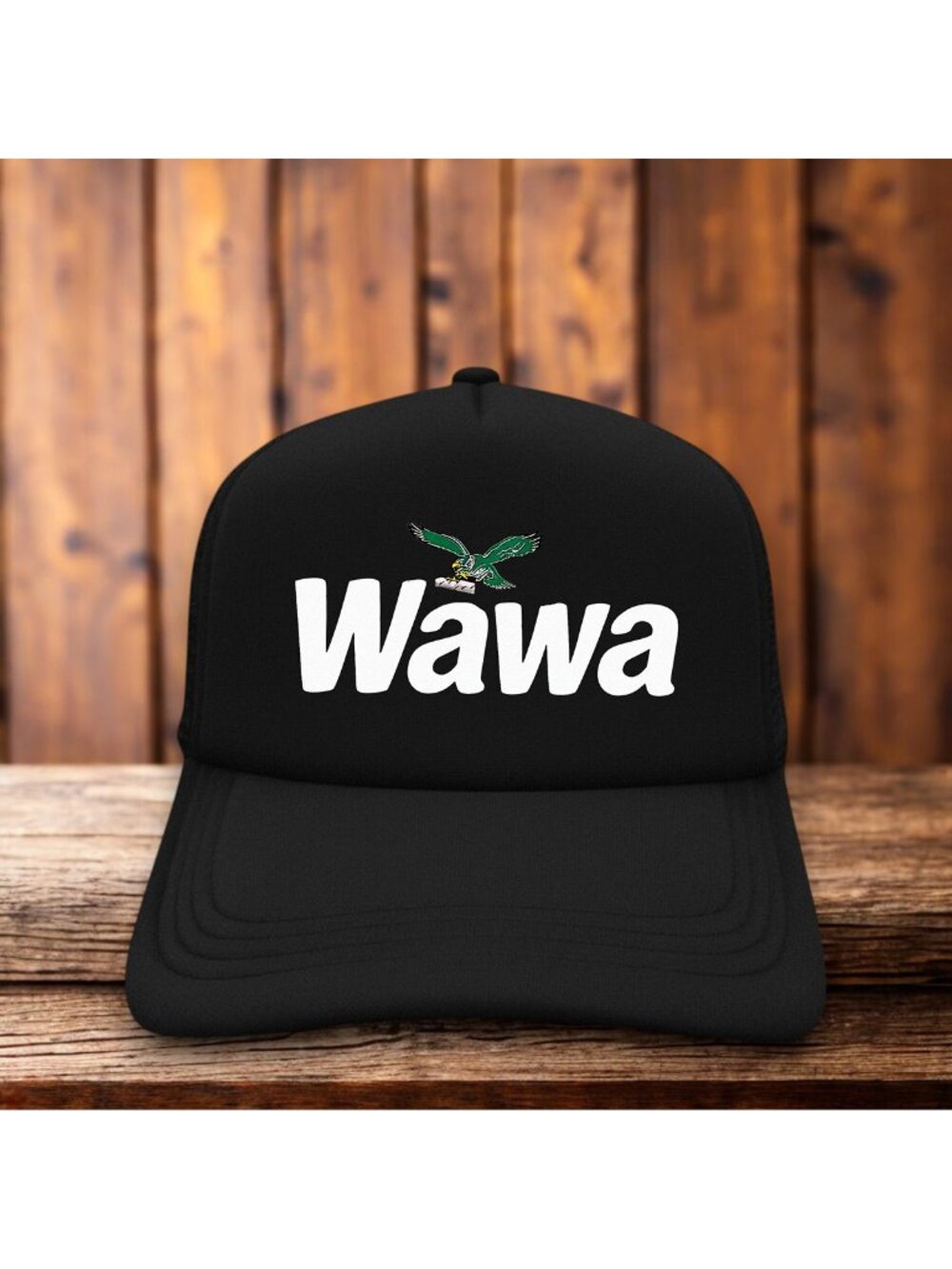 Wawa Hoagies Philadelphia Eagles Mens Trucker Hat Black Football Cap